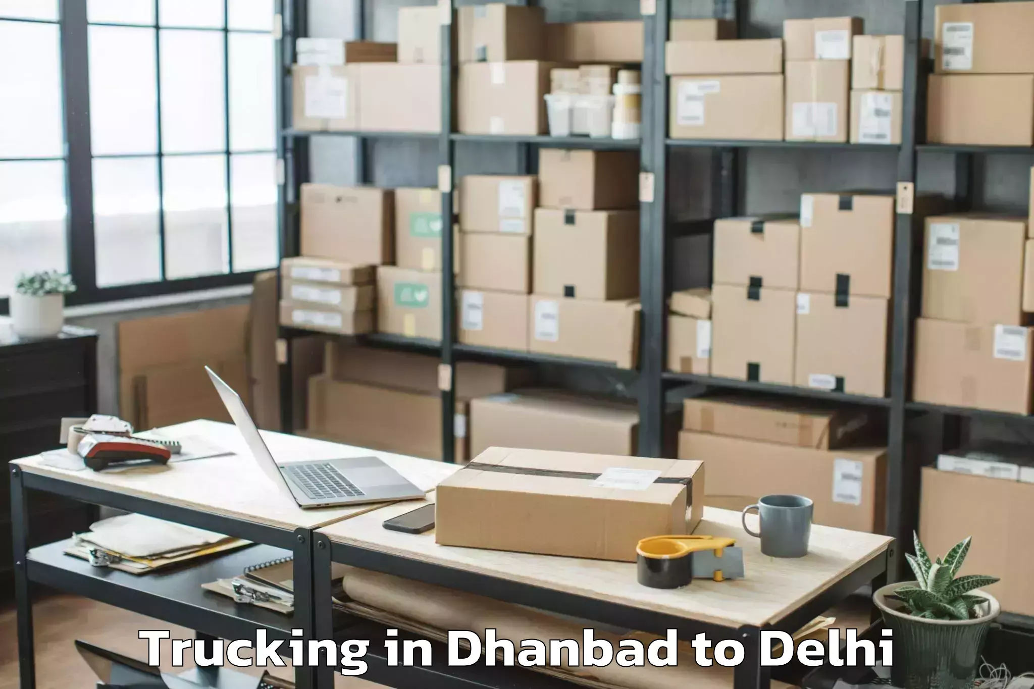 Book Dhanbad to Bawana Trucking